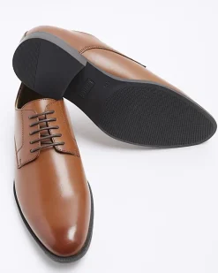 River Island pointed formal derby shoes< Essentials