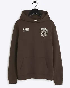 River Island regular fit graphic hoodie< Hoodies & Sweatshirts