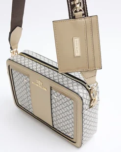 River Island RI monogram boxy cross body bag< Bags, Purses & Luggage