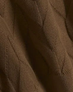 River Island slim fit textured knit long sleeve polo< Polo Shirts