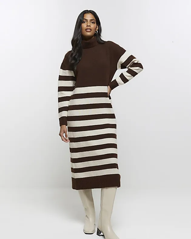 River Island stripe jumper midi dress< Dresses