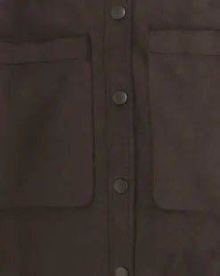 River Island suedette long sleeve shirt< Shirts