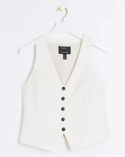 River Island button front waistcoat< Suits & Tailoring
