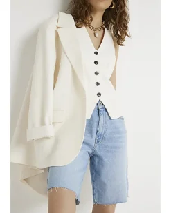 River Island button front waistcoat< Suits & Tailoring