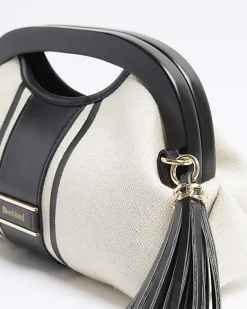 River Island canvas stripe clutch bag< Bags, Purses & Luggage