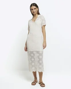 River Island crochet beach midi dress< Swimwear & Beachwear