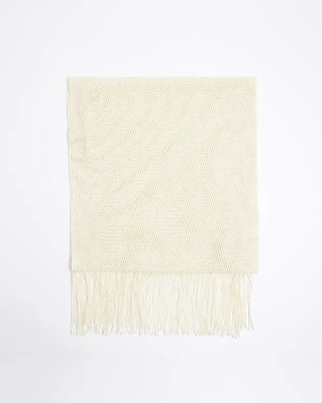 River Island Crochet Glitter Scarf< Accessories