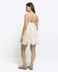 River Island crochet sequin beach mini dress< Swimwear & Beachwear