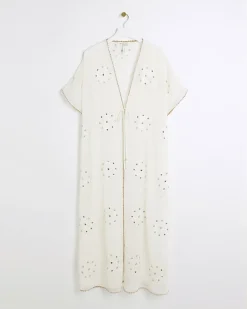 River Island embellished longline kaftan< Swimwear & Beachwear
