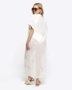 River Island embellished longline kaftan< Swimwear & Beachwear