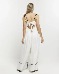 River Island embroidered bandeau jumpsuit< Swimwear & Beachwear