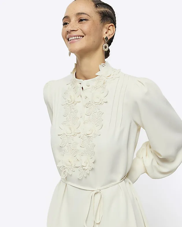 River Island floral tie waist shift mini dress< Dresses