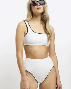 River Island high waisted crinkle bikini bottoms< Swimwear & Beachwear