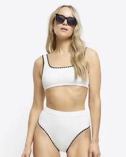 River Island high waisted crinkle bikini bottoms< Swimwear & Beachwear