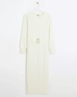 River Island knit belted jumper midi dress< Dresses