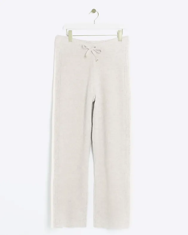 River Island Knit Straight Joggers< Trousers