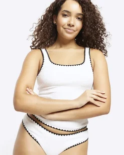River Island low waist crinkle bikini bottoms< Swimwear & Beachwear