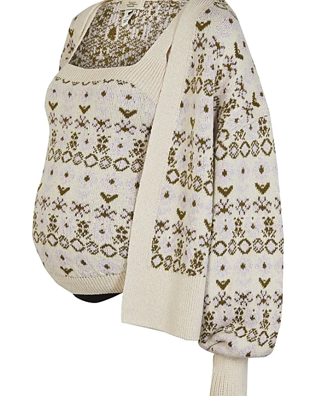 River Island maternity cami and cardigan set< Maternity