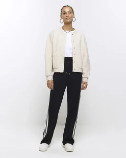 River Island quilted bomber sweatshirt< Loungewear