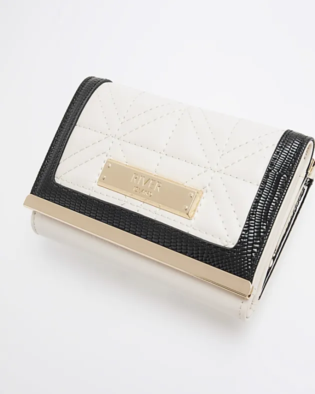 River Island quilted clip top purse< Bags, Purses & Luggage