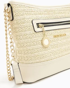 River Island raffia chain cross body bag< Bags, Purses & Luggage