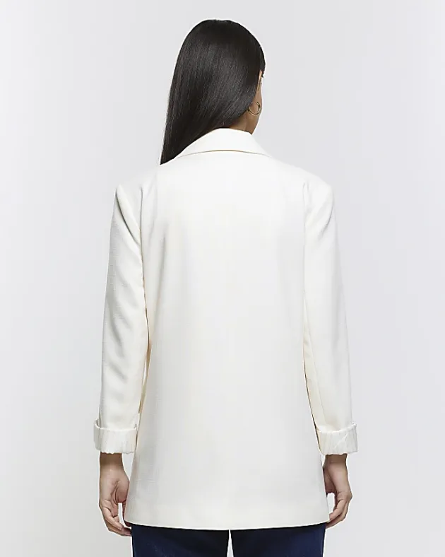 River Island rolled sleeve relaxed blazer< Suits & Tailoring