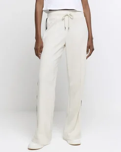 River Island side stripe wide leg joggers< Trousers