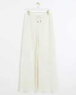 River Island textured wide leg trousers< Trousers