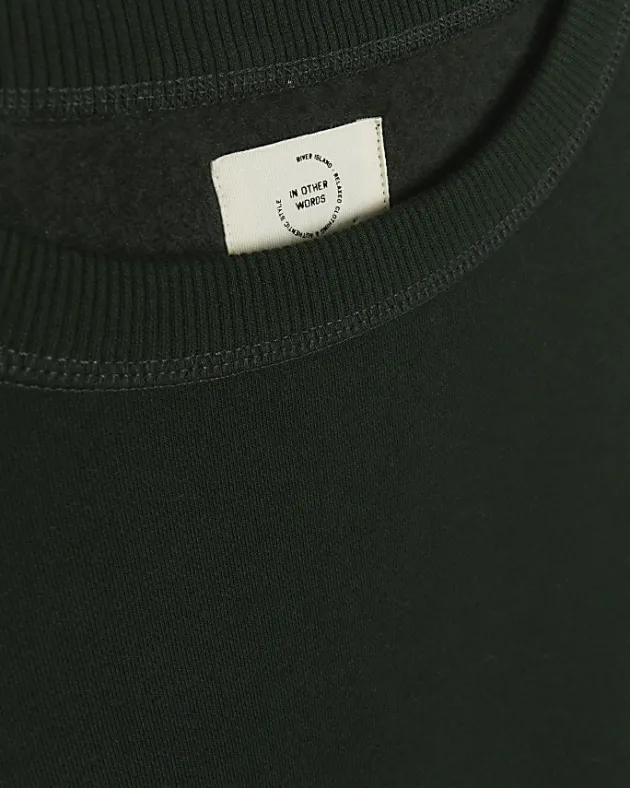 River Island Dark regular fit plain sweatshirt< Hoodies & Sweatshirts