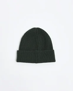 River Island Dark rib beanie< Essentials