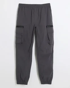 River Island Dark regular fit cargo trousers< Trousers