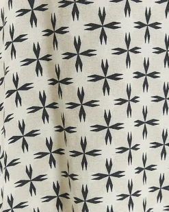 River Island Ecru regular fit geometric revere shirt< Shirts