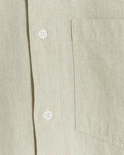River Island Ecru regular fit linen blend shirt< Shirts