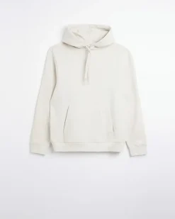 River Island Ecru regular fit plain hoodie< Hoodies & Sweatshirts