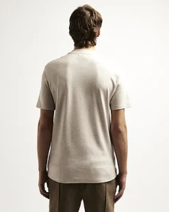 River Island Ecru RI studio slim fit t-shirt< Essentials
