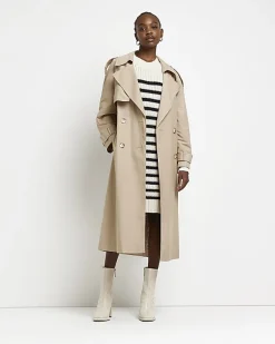 River Island Ecru stripe knit jumper mini dress< Dresses