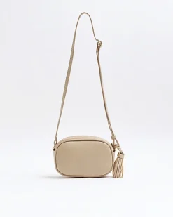 River Island Girls Beige heart quilted cross body bag< Bags & Purses