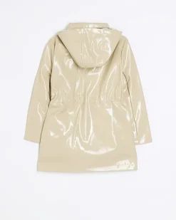 River Island Girls beige hooded trench jacket< Coats & Jackets