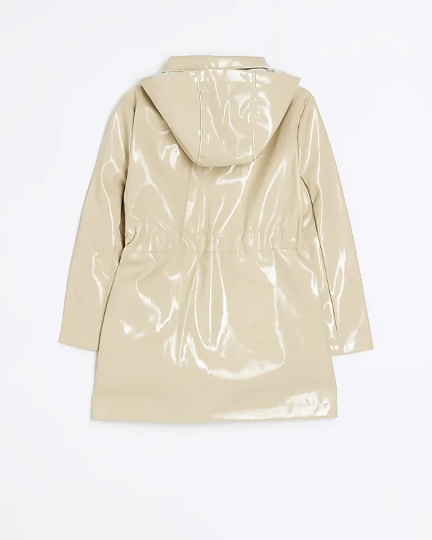 River Island Girls beige hooded trench jacket< Coats & Jackets