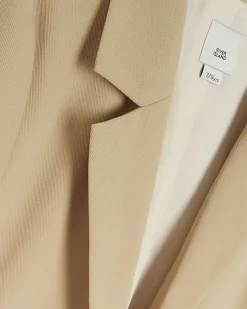 River Island Girls beige rolled sleeve blazer< Coats & Jackets