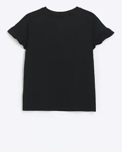 River Island Girls embellished lips t-shirt< Tops & T-shirts