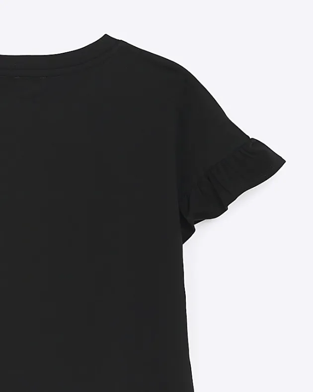 River Island Girls embellished lips t-shirt< Tops & T-shirts