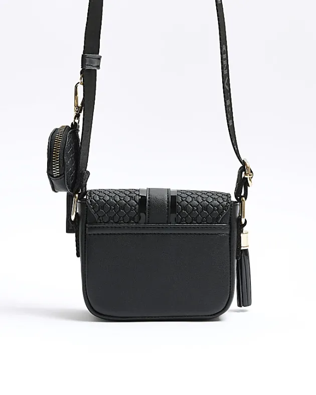River Island Girls embossed monogram cross body bag< Bags & Purses