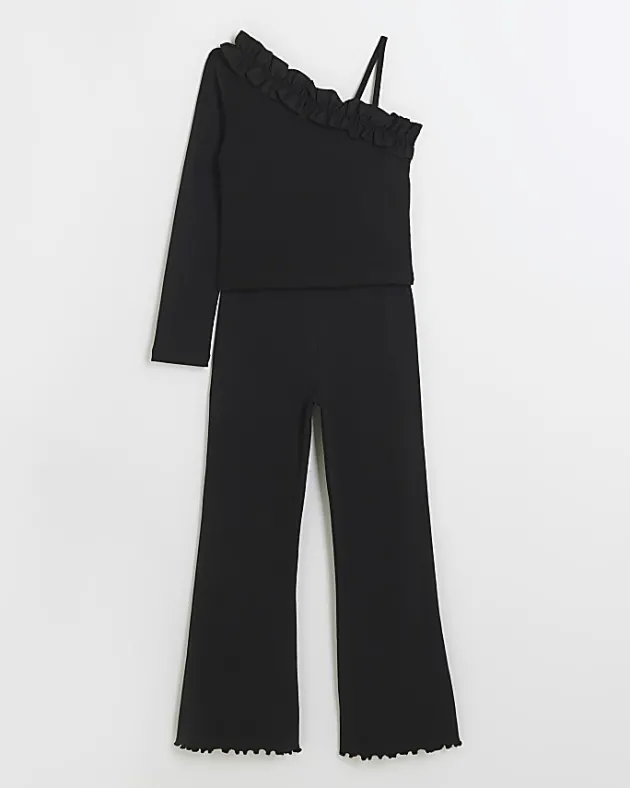 River Island Girls frill one shoulder top set< Sets & Outfits