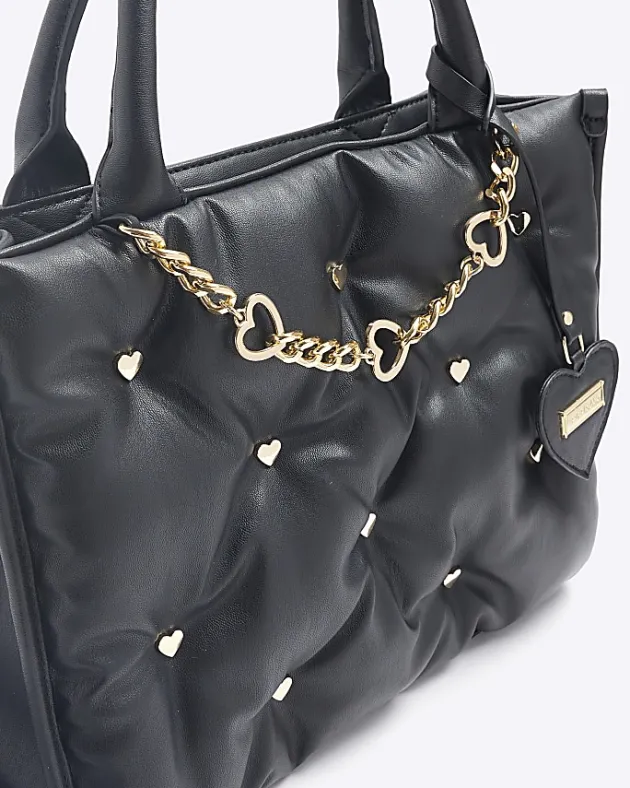 River Island Girls heart stud shopper bag< Bags & Purses
