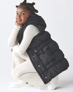 River Island Girls padded showerproof hooded gilet< Coats & Jackets