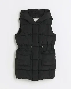 River Island Girls padded showerproof hooded gilet< Coats & Jackets