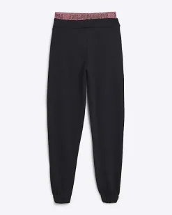 River Island Girls PINEAPPLE Glitter Waist Joggers< Trousers & Leggings