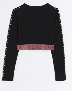 River Island Girls Pineapple graphic crop top< Tops & T-shirts