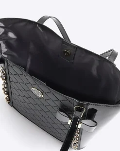 River Island Girls quilted bow shopper bag bundle< Bags & Purses